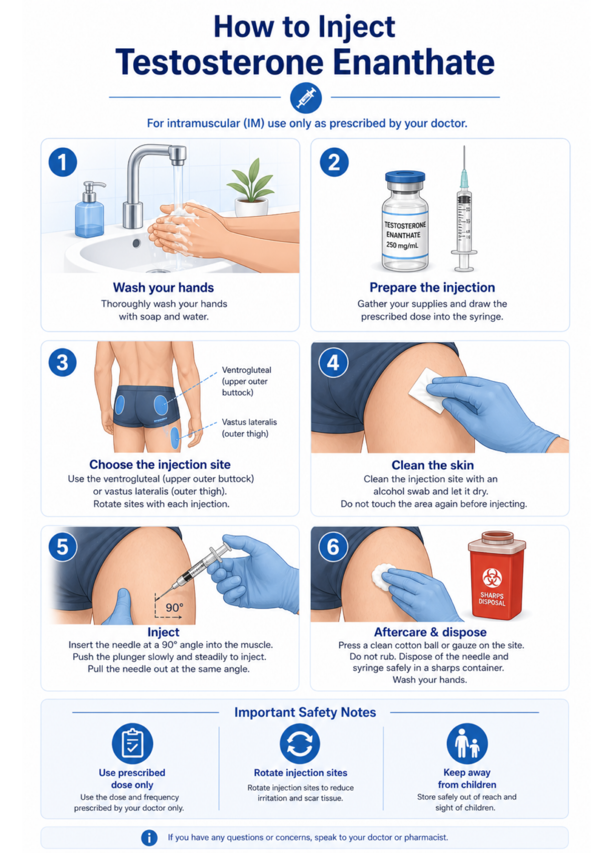 How to inject Testosterone